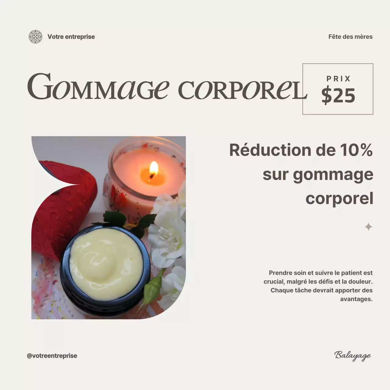 Collection de soins modernes Ivory pour la célébration de la fête des mères Advestisement