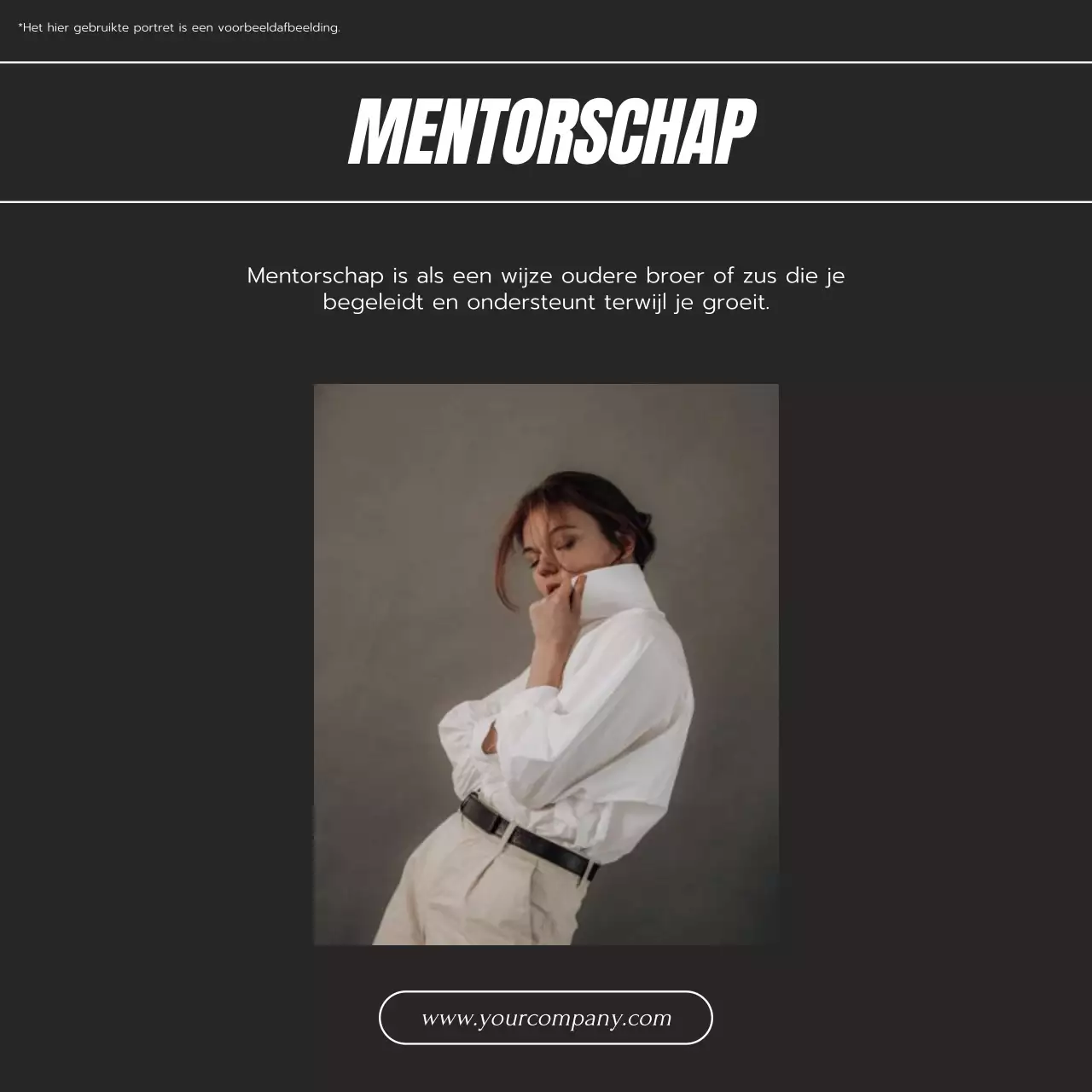 Zwart-wit Trend Mentorship Blog Promotie