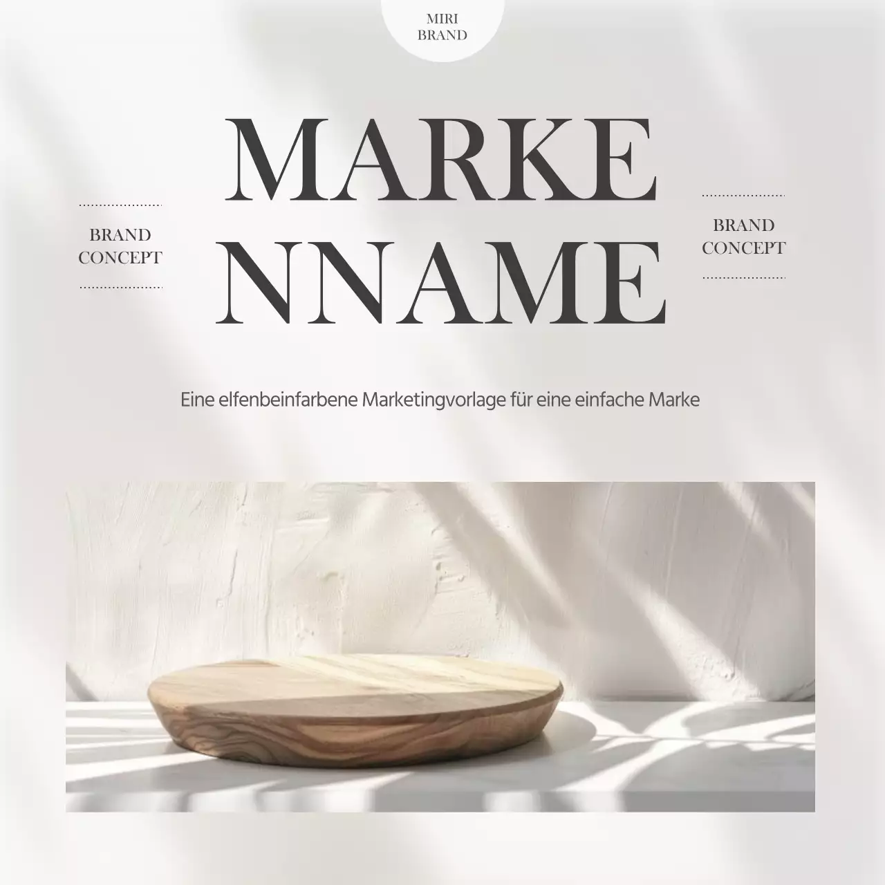 Marke eine einfache Schale in Elfenbein