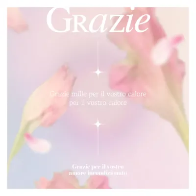 Post di sentimenti rosa e bianchi di tendenza