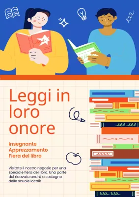 Pubblicizzate il vostro evento Fiera del Libro per la Giornata degli Insegnanti