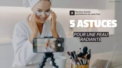 Beige and Grey Modern Aesthetic Skincare Beauty Vlog Promotion