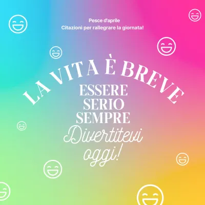 Rosa Blu Gradazione Pesce d'Aprile Citazione