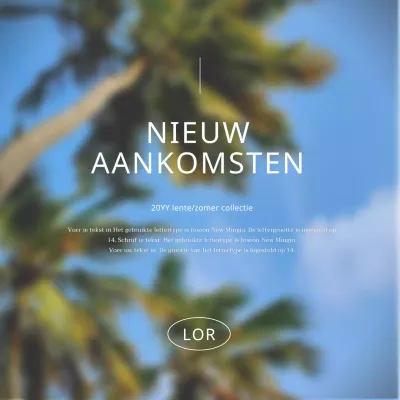 Promoot een eenvoudig social media-marketingpakket met een merknaam in blauw.