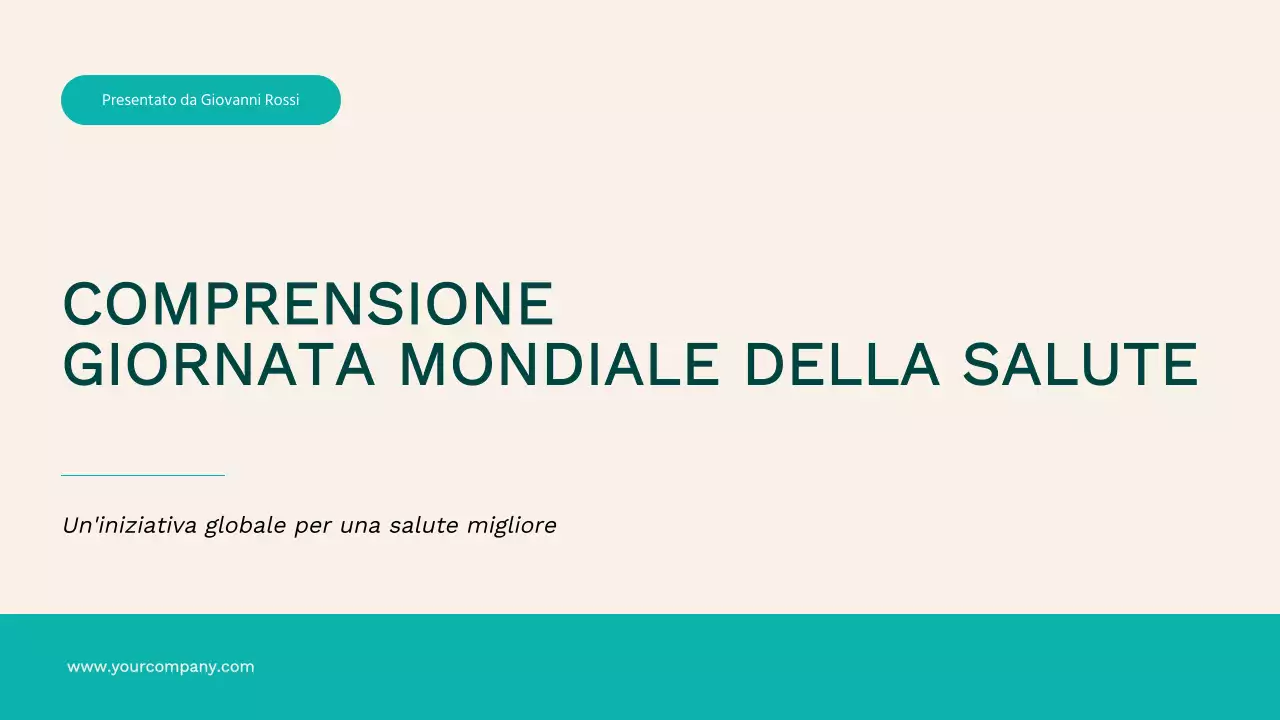 Campagna per la Giornata Mondiale della Salute di Ivory e Green Simple