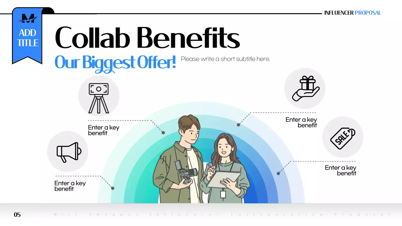 Blue Modern Influencer Proposal Presentation