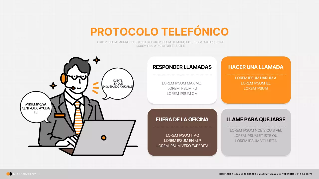 Manual de formación laboral CS simple en naranja y negro