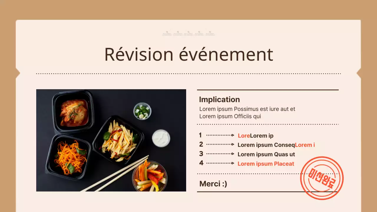 Promouvoir un restaurant de bento simple en marron et beige