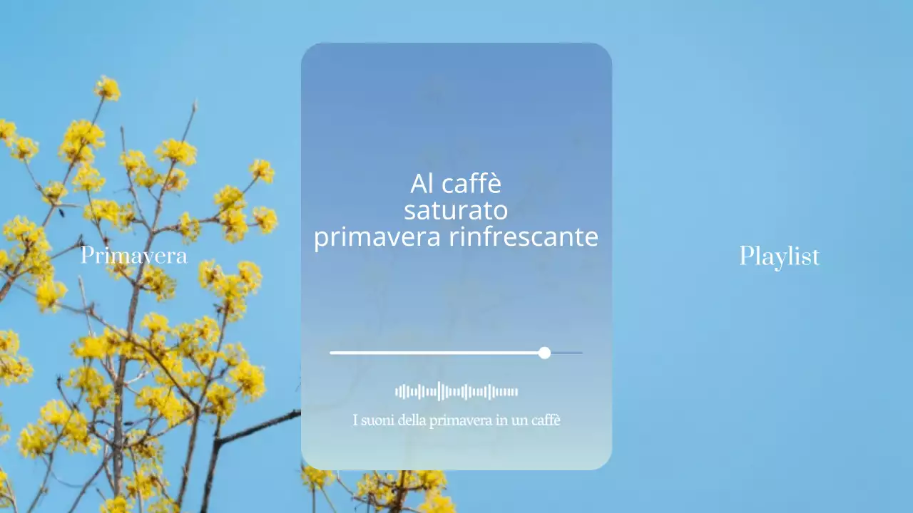 Titolo principale semplice ed erboso per un caffè in rosa e verde