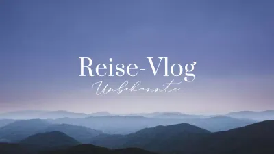 Weiß und Blau Minimalistische Ästhetik Reise Vlog Promotion