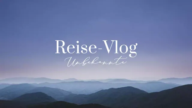 Weiß und Blau Minimalistische Ästhetik Reise Vlog Promotion