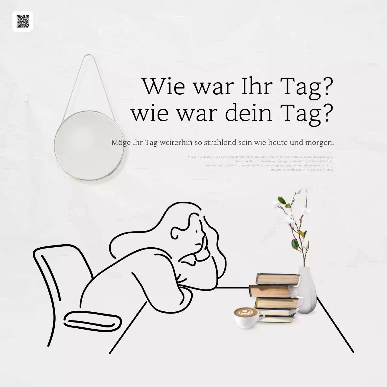 Trendige Stimmungspfosten in Elfenbein und Schwarz