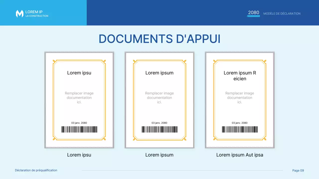 Une simple proposition d'invitation à la construction en bleu et bleu clair