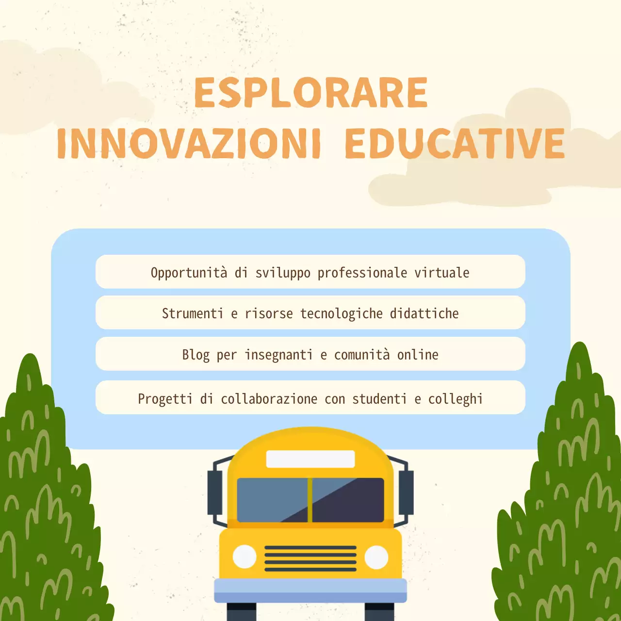 Giallo e arancione Guida moderna dell'insegnante per un'introduzione produttiva alle vacanze di primavera