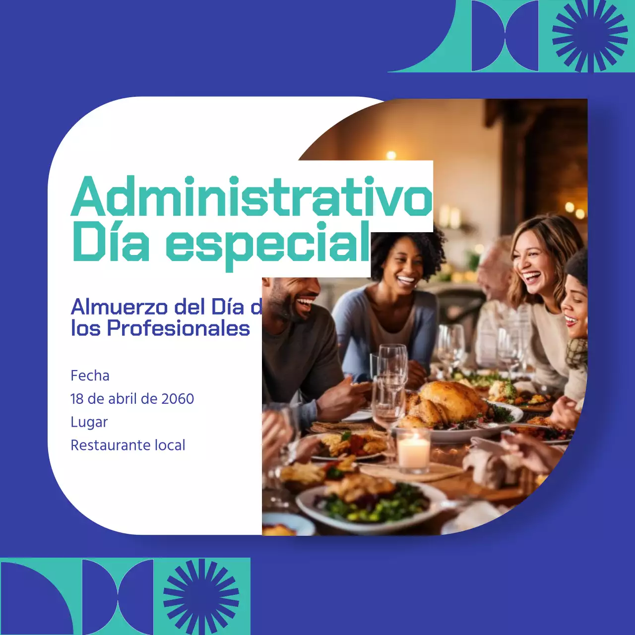 Anunciamos el almuerzo del Día del Gestor del Kiosco Azul y Blanco