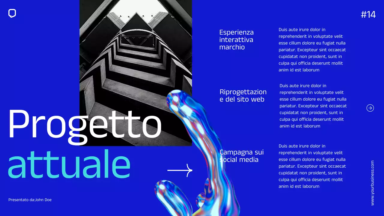 Blue Minimal Simple Company Profilo aziendale Introduzione dell'azienda