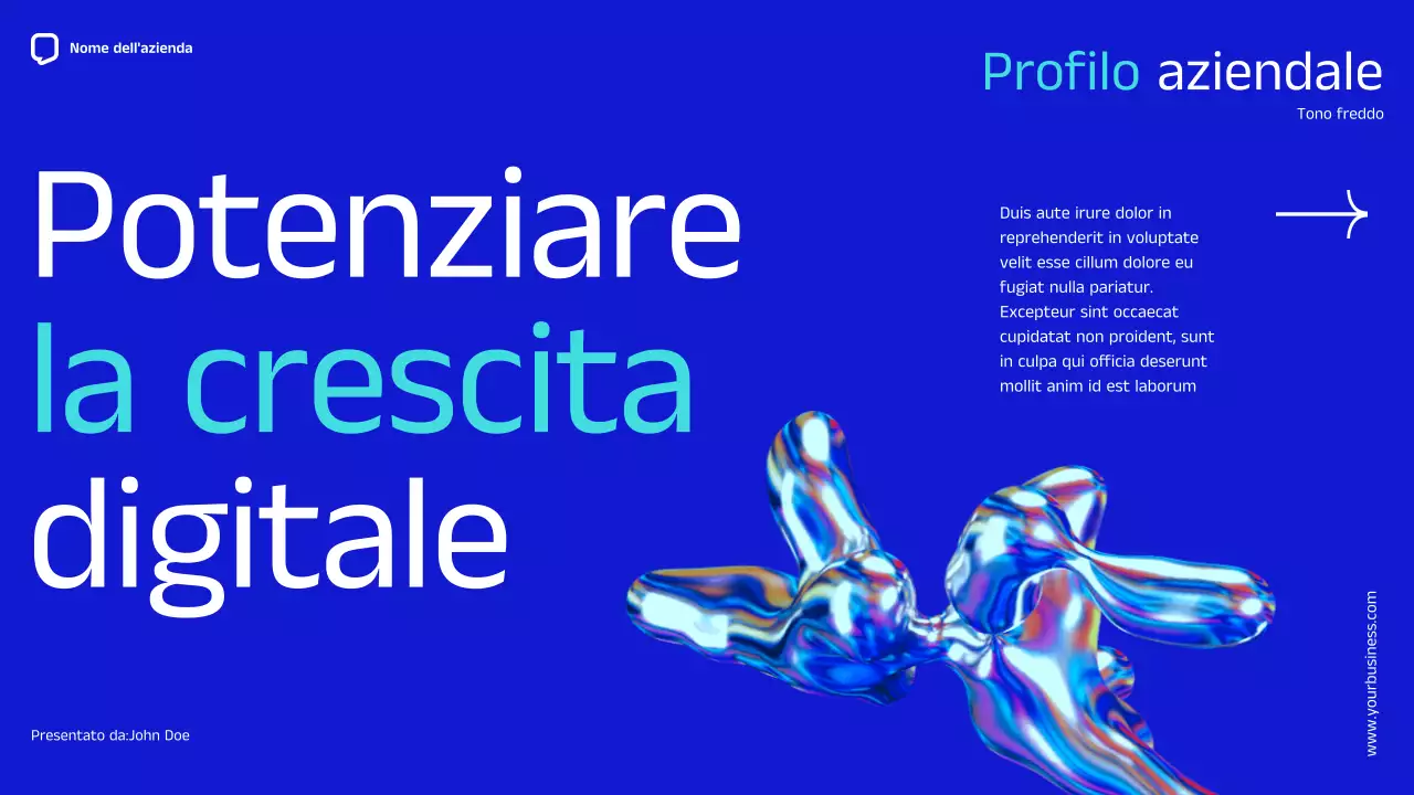 Blue Minimal Simple Company Profilo aziendale Introduzione dell'azienda