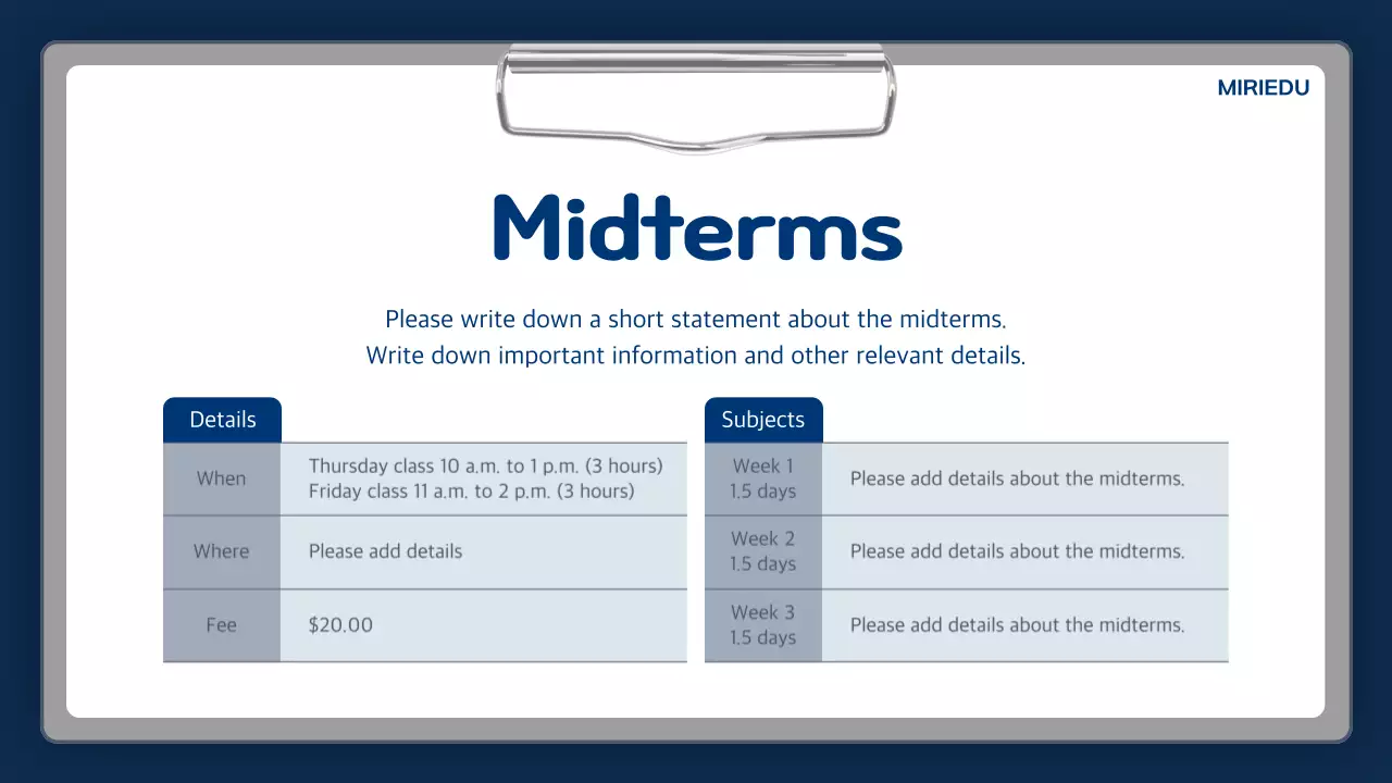 White Simple Academy Announcement Presentation