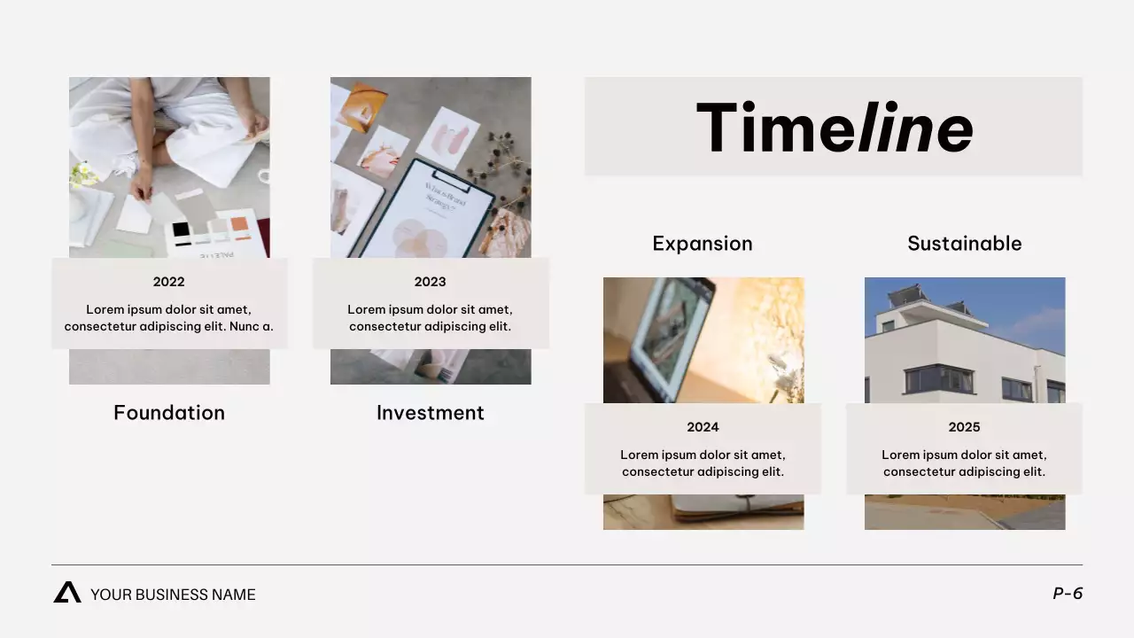 화이트 모던 비즈니스 프레젠테이션