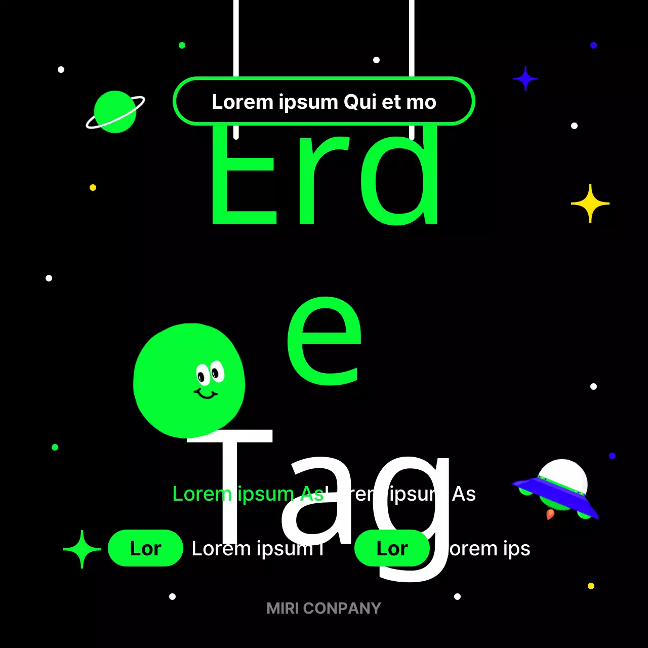 Eine neonfarbene und kitschige Kampagne zum Tag der Erde