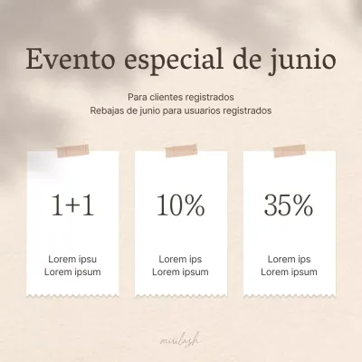 Belleza sencilla en marrón y beige Información del evento