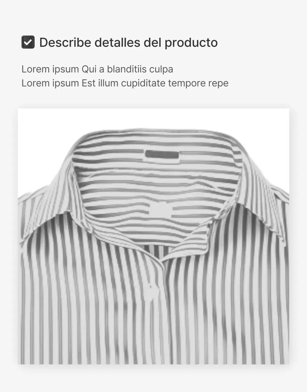 Un anuncio de un centro comercial de moda con sencillos emojis estilizados en blanco y gris