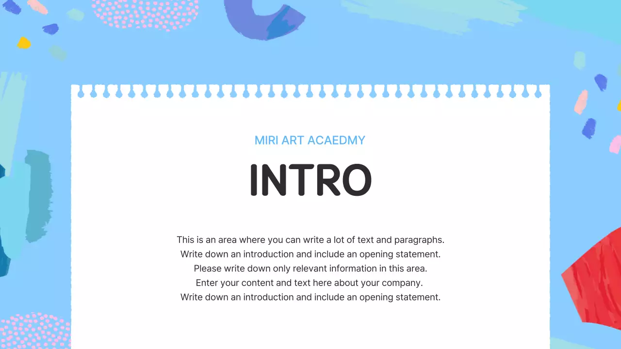 Colorful Creative Art Course Invitation Presentation