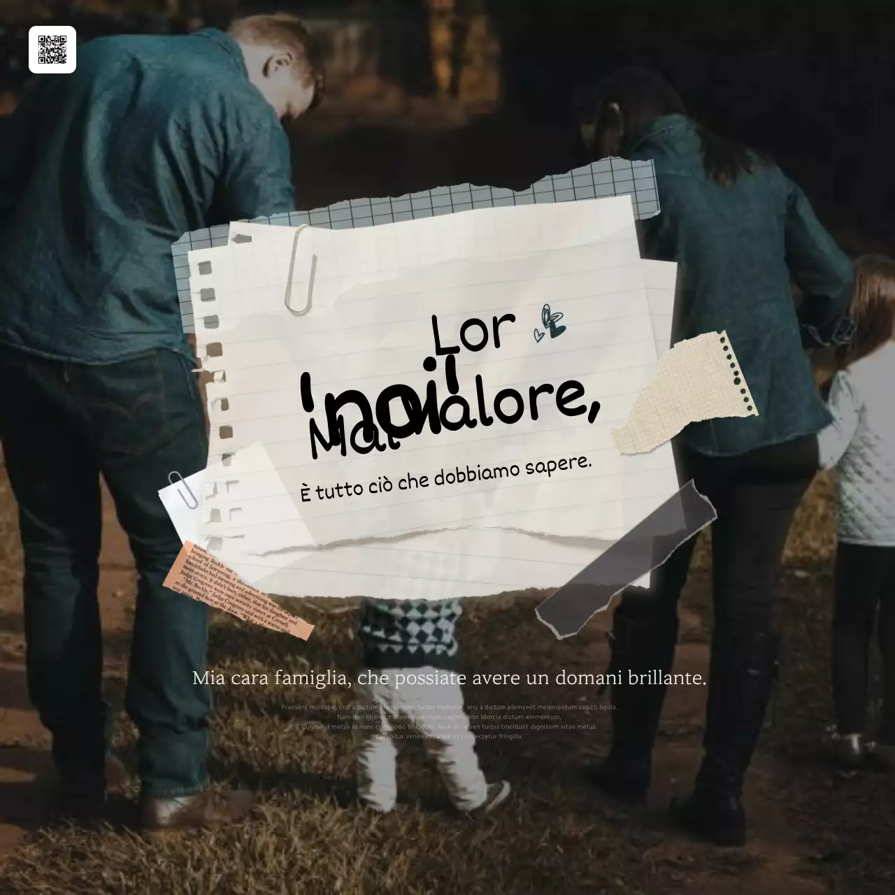 Posta di sentimento del Mese della Casa Kitsch in avorio e blu