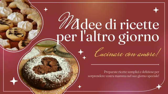 Cucina moderna bianca e rossa per la Festa della Mamma Ricetta