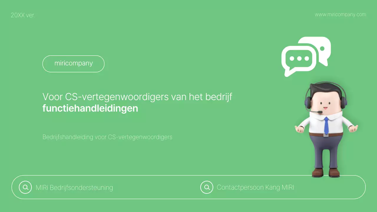 Een eenvoudig trainingsdek met groene en grijze werkhandleidingen