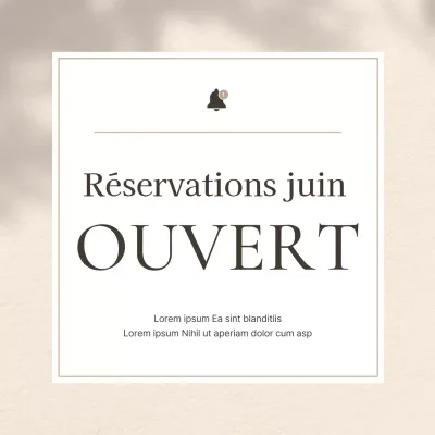 Promouvoir des rappels simples de rendez-vous chez le coiffeur dans les tons bruns et beiges