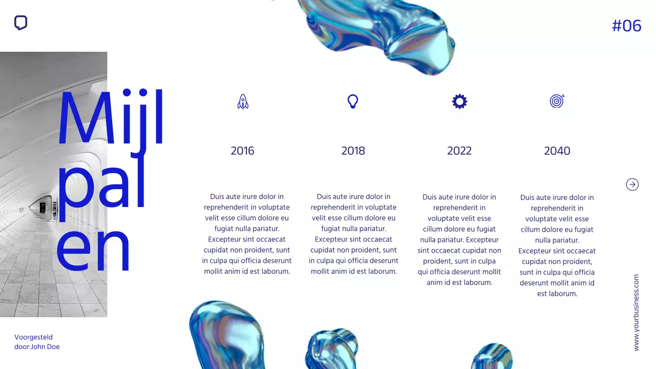 Blue Minimal Eenvoudig Bedrijfsprofiel Introductie van het bedrijf