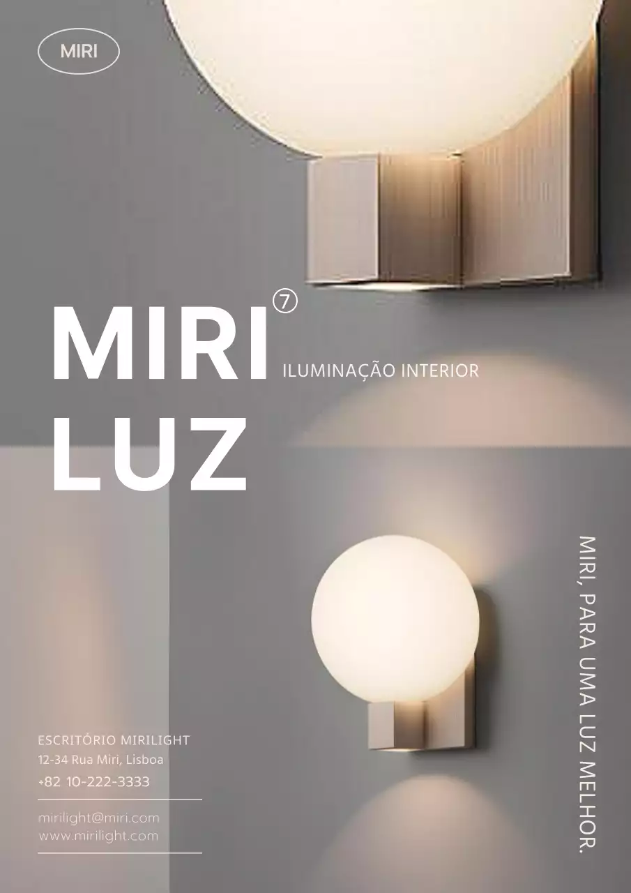Promover uma iluminação cinzenta e moderna