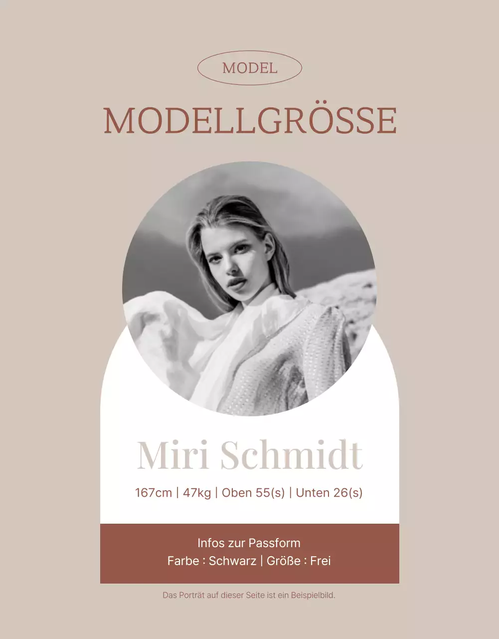 Werbung für ein modernes Modezentrum in Rosa und Braun