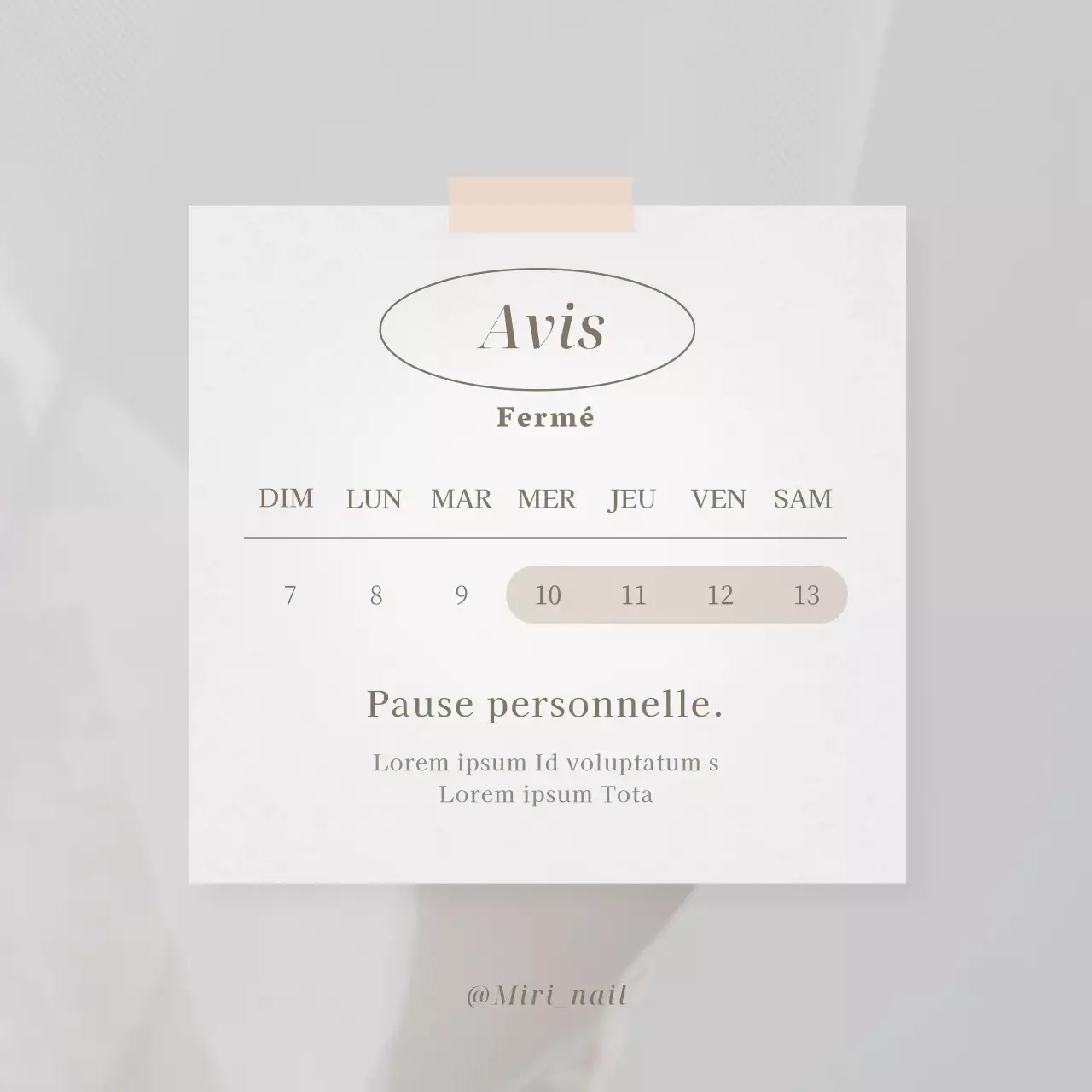 Gris, annonce de fermeture simple