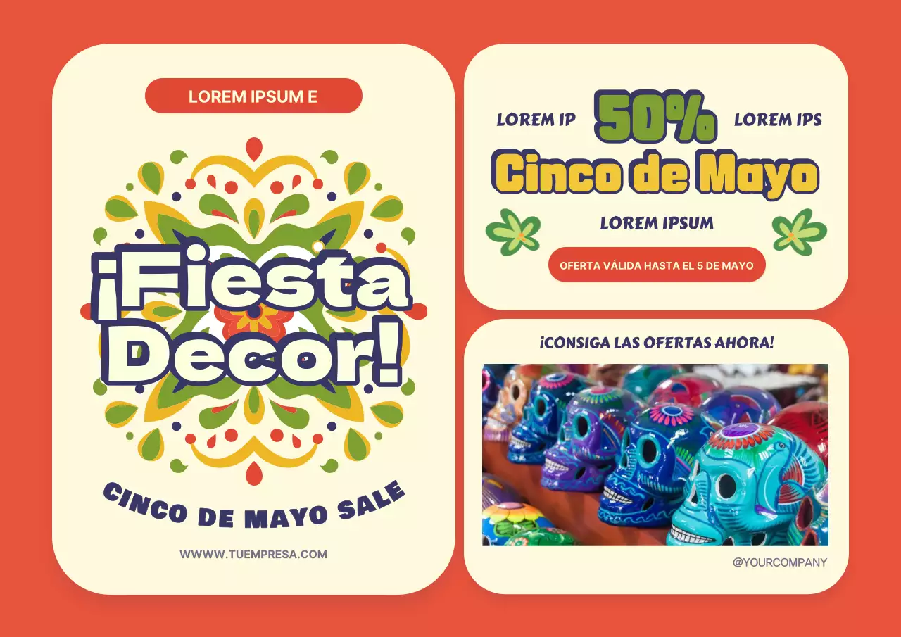 Publicidad de la Venta del Cinco de Mayo de Orange Basic