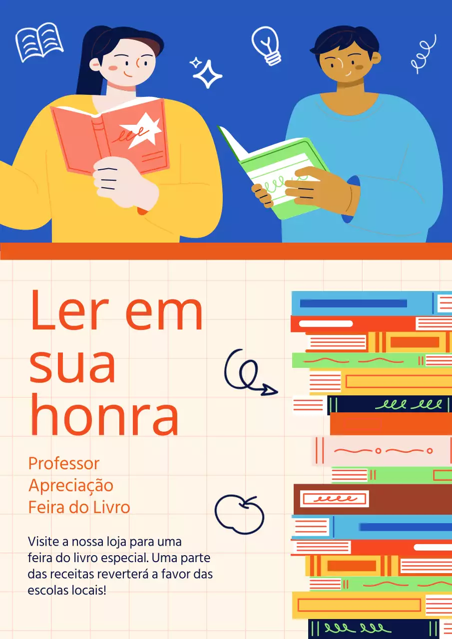Anuncie o seu evento da Feira do Livro do Dia do Professor