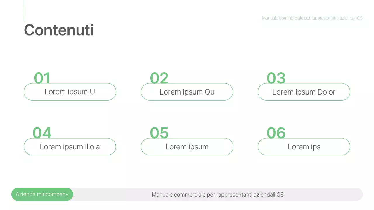 Un semplice manuale di lavoro di colore verde e grigio