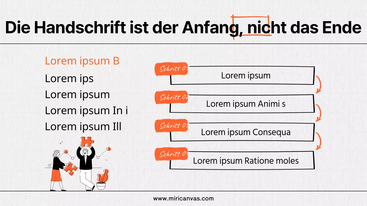Über die Verwendung kitschiger Schriftelemente in Orange und Schwarz