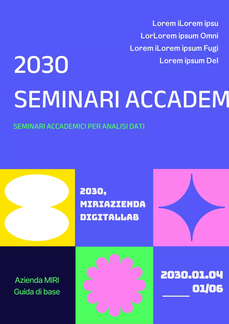 Design con forme geometriche colorate