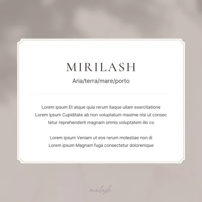 Bellezza moderna in annunci di bellezza in marrone e beige