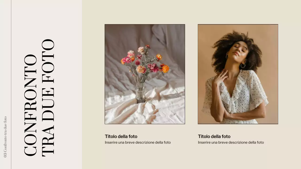 Istruzioni per il collage di foto minimal avorio