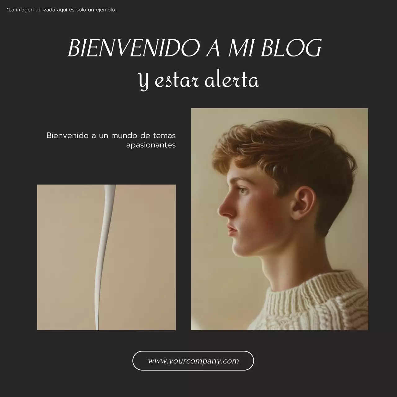 Promoción del blog Mentor de tendencias en blanco y negro