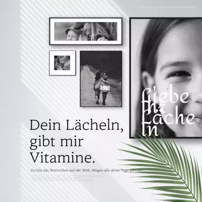 Eine schlichte graue und grüne Stimmungspost