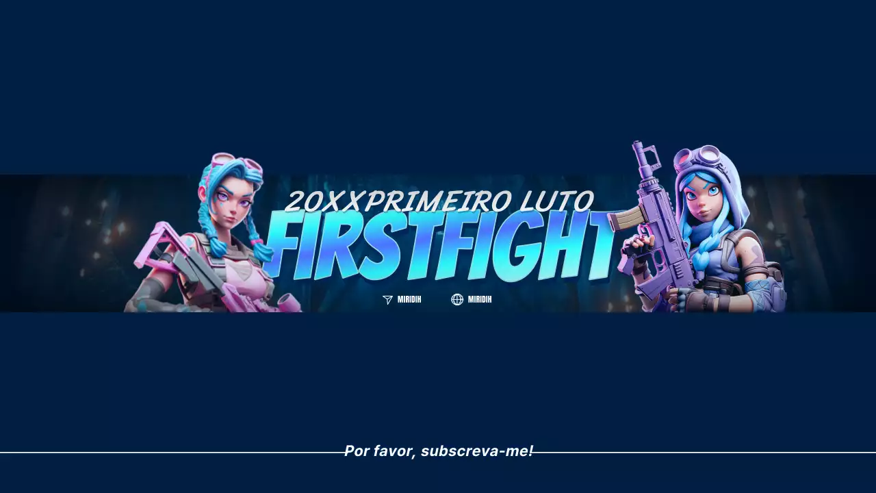 Promover o canal de jogos cyberpunk de Blue e Bora