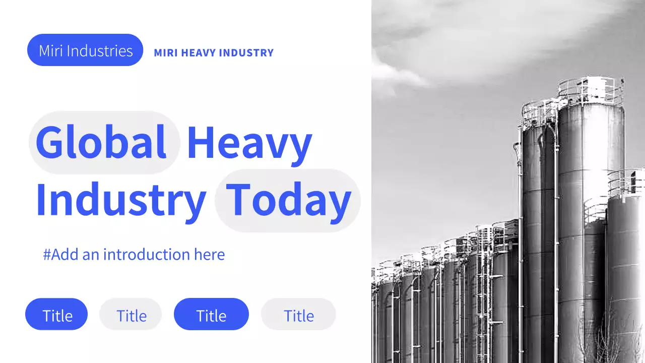 Blue Modern Industry Presentation