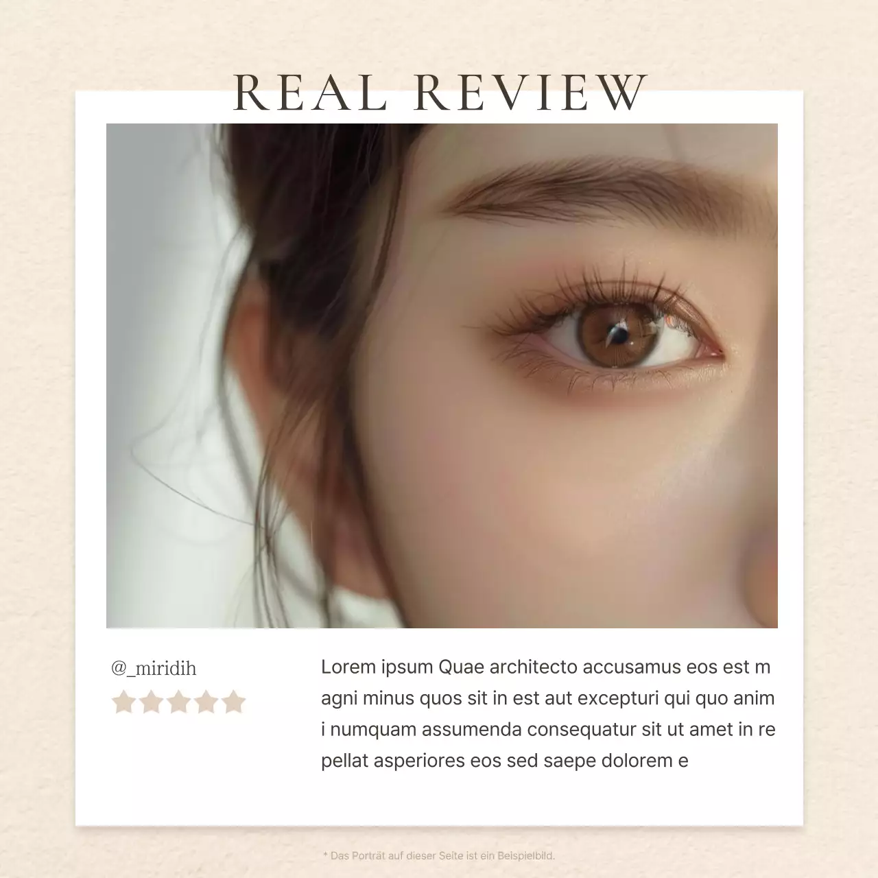 Fördern Sie moderne Wimpern in Braun- und Beigetönen