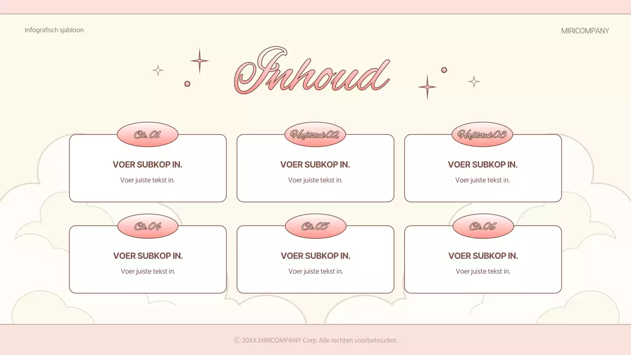 Zorg voor een kitscherige achtergrond in roze en ivoor Presentatie