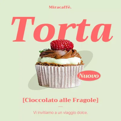 Promuovete un dessert kitsch da bar a base di menta e arancia.