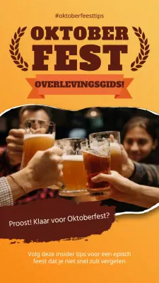 Oranje en Bruin Vet Oktoberfeest Publiciteit